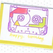 Image of mixtape birthday card