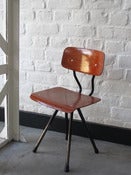 Image of Chaise bois metal style scandinave 