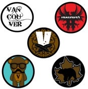 Image of 1" Button Five Pack