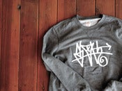 Image of GREY PULLOVER SLOTH TAG SWEATER 