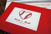 Image of Baseball Love Wedding Invitations
