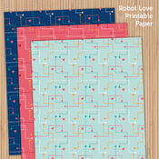 Image of Robot Love Printable Paper