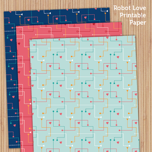Image of Robot Love Printable Paper