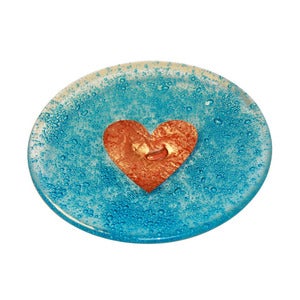 Image of Turquoise Size A Round Dish 21cm