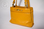 Image of Gianni Versace vintage hand/shoulder bag Ostrich (orange)