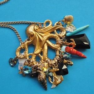 Image of Lost Treasure Of Atlantis Long Octopus Necklace