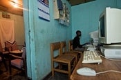 Image of "Man vs. Technology" Fine Art Print