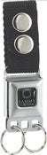 Image of Signature seatbelt buckle keychain