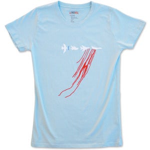 Image of DOVES - women’s light blue t-shirt