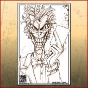 Image of Joker Line Art Print