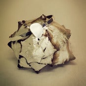 Image of White Sea Glass - Sterling Silver Cuff Bracelet