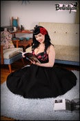 Image of "Black Rose" halter dress/full skirt