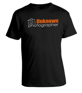 Image of Unknown Photographer Logo Black T-shirt