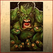 Image of The Hulk Canvas Original Art