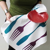 Image of Forks Tea Towel - Organic Cotton