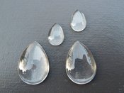 Image of Teardrop Glass Cabochons 18x25mm
