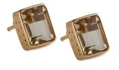Image of " New " Kara Ackerman <i> Judie <i/> Emerald Cut Citrine Stud  Earrings
