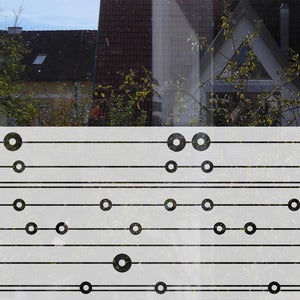 Fenstertattoo Kreise und Linien