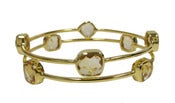 Image of Kara Ackerman <i> Judie <i/> Oversized Faceted Citrine Bangles