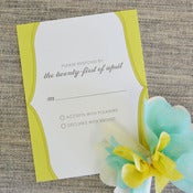 Image of Flourish Small Card/RSVP Card