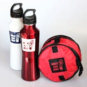 Image of Stainless Steel Water Bottle w/ Collapsible Travel Bowl