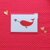 Image of 'Narwhal Cupid' card