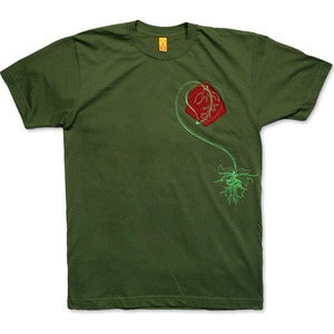 Image of I ♥ NATURE - men’s olive t-shirt