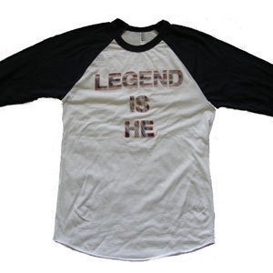 Image of Legend Is He - Raglan Baseball T-shirt - AA