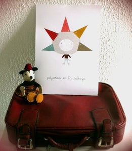 Image of Cuadro infantil PÁJAROS EN LA CABEZA- wall art