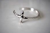 Image of textured cross bracelet