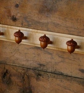 Image of Farmhouse Acorn Hanger..4 hook