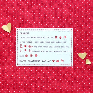 Image of 'Valentine Madlibs' postcard