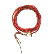 Image of Angel Hair Wrap Bracelet - Pumpkin 