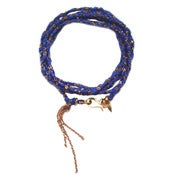 Image of Angel Hair Wrap Bracelet - Indigo