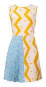 Image of Half Pleated Cotton Dress