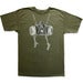 Image of RESPIRATOR - men’s military green t-shirt
