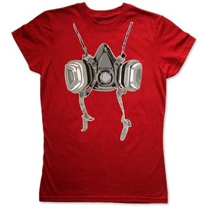 Image of RESPIRATOR - women’s blood red t-shirt