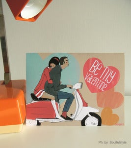 Image of Valentine Card ,A Mod Story illustration