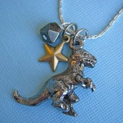 Image of Making Tracks T-Rex Necklace