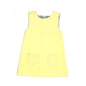 Image of lemon denim dress, by Tootsa MacGinty