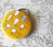 Image of beer bottle opener keychain - beer glassware diagram