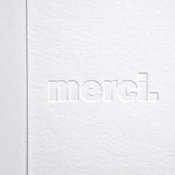 Image of MERCI. Letterpress Cards - set of 10
