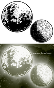 Image of Moons Vector Pack