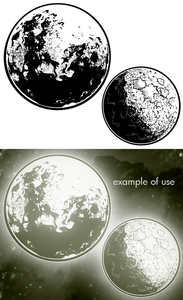 Image of Moons Vector Pack