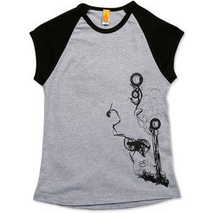 Image of TAPE - women’s heather cap-sleeve