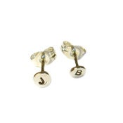 Image of Initialized Stud Earrings - Sterling Silver