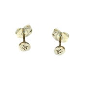 Image of Crown Stamp Stud - Sterling Silver 