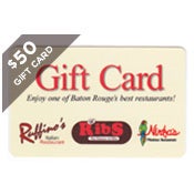 Image of $50 Ruffino's, TJ Rib's, & Ninfa's Gift Card