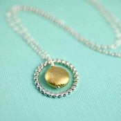 Image of Silver and Gold Polka Dot Necklace