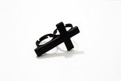 Image of BLACK Cross Ring
